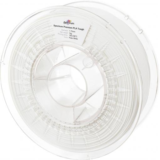 Spectrum Filaments 80195 PLA Tough vlákno pro 3D tiskárny tvrdé PLA Nárazuvzdorný 1.75 mm 1000 g Polární bílá, polární bílá, bílá 1 ks
