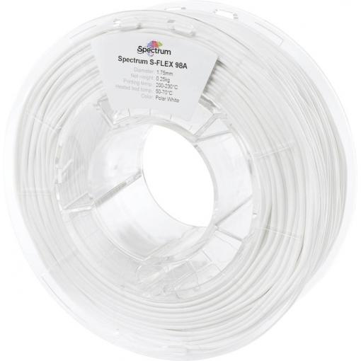 Spectrum Filaments 80522 S-Flex 98A vlákno pro 3D tiskárny TPU flexibilní 1.75 mm 250 g Polární bílá, polární bílá, bílá 1 ks