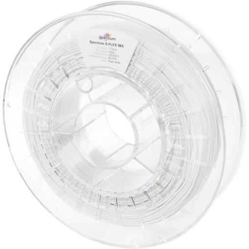 Spectrum Filaments 80521 S-Flex 98A vlákno pro 3D tiskárny TPU flexibilní 1.75 mm 500 g Polární bílá, polární bílá, bílá InnoFlex 1 ks