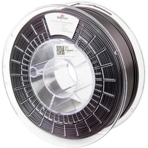 Spectrum Filaments 80580 PLA Premium vlákno pro 3D tiskárny PLA plast Vícebarevné, Střídání barev 1.75 mm 1000 g Kouzelná uhlová, černá 1 ks