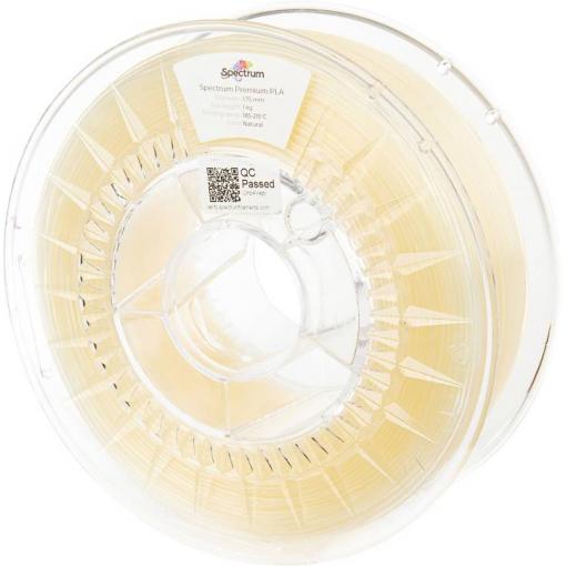 Spectrum Filaments 80010 PLA Premium vlákno pro 3D tiskárny PLA plast Vysoká pevnost v tahu 1.75 mm 1000 g přírodní 1 ks