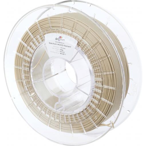 Spectrum Filaments 80169 WOOD vlákno pro 3D tiskárny kompozit PLA Vzhled podobný dřevu, Dobrá přilnavost laku, Snadno brousitelné 1.75 mm 500 g přírodní 1 ks