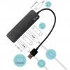 i-tec U3CHARGEHUB4 USB Hub 4 porty USB-A USB 3.0 5 GBit/s černá I-TEC USB 3.0 Metal HUB 4 Port