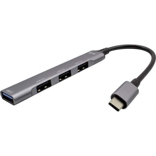 i-tec C31HUBMETALMINI4 USB Hub 4 porty USB-A USB 3.1 Gen1 5 GBit/s vícebarevná I-TEC USB-C Metal HUB 4 Port passive