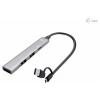i-tec CAHUBMETALMINI4 USB Hub 3 + 1 port USB-A USB 3.2 Gen1 5 GBit/s stříbrná I-TEC USB-A/USB-C Metal HUB