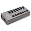 i-tec U3CHARGEHUB7 USB Hub 7 portů USB-A USB 3.0 5 GBit/s šedá I-TEC USB 3.0 Charging HUB 7 Port