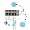 i-tec U3CHARGEHUB7 USB Hub 7 portů USB-A USB 3.0 5 GBit/s šedá I-TEC USB 3.0 Charging HUB 7 Port