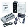 i-tec U3CHARGEHUB7 USB Hub 7 portů USB-A USB 3.0 5 GBit/s šedá I-TEC USB 3.0 Charging HUB 7 Port