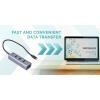 i-tec C31HUBMETAL403 USB Hub 4 porty USB-A USB 3.2 Gen1 5 GBit/s šedá I-TEC USB C Metal HUB 4 Port passive