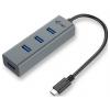 i-tec C31HUBMETAL403 USB Hub 4 porty USB-A USB 3.2 Gen1 5 GBit/s šedá I-TEC USB C Metal HUB 4 Port passive