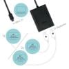 i-tec USB adaptér [1x USB-C® - 2x DisplayPort] I-TEC USB C auf Dual DisplayPort 0.3 m