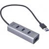 i-tec U3HUBMETAL403 USB Hub 4 porty USB-A USB 3.0 5 GBit/s šedá I-TEC USB 3.0 Metal HUB 4 port Passive