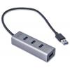 i-tec U3HUBMETAL403 USB Hub 4 porty USB-A USB 3.0 5 GBit/s šedá I-TEC USB 3.0 Metal HUB 4 port Passive