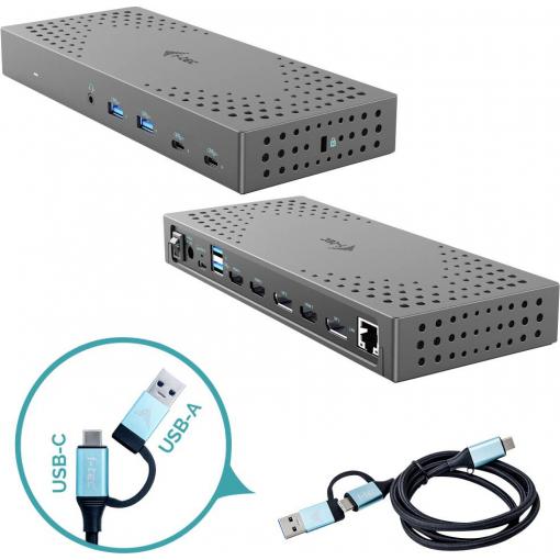 i-tec USB-C® dokovací stanice I-TEC USB3.0/USB-C/TB 3x4K Dock G2 PD100