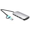 i-tec USB-C® dokovací stanice USB 3.0 USB-C/Thunderbolt 3x Display Travel Nano Dock with Power Delivery 100 W integrovaná čtečka karet, napájení USB-C®