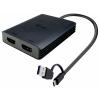 i-tec USB adaptér [1x USB-C®, USB A - 2x HDMI®] I-TEC USB-A/USB-C Dual 4K HDMI VideoAda. 0.27 m