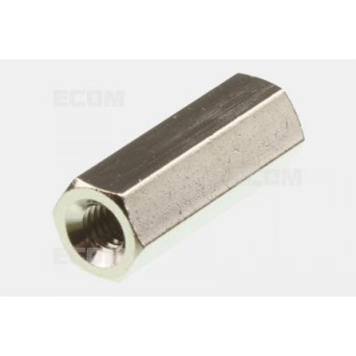 Distanční sloupek kovový M4 vnitřní/vnitřní, délka 20 mm