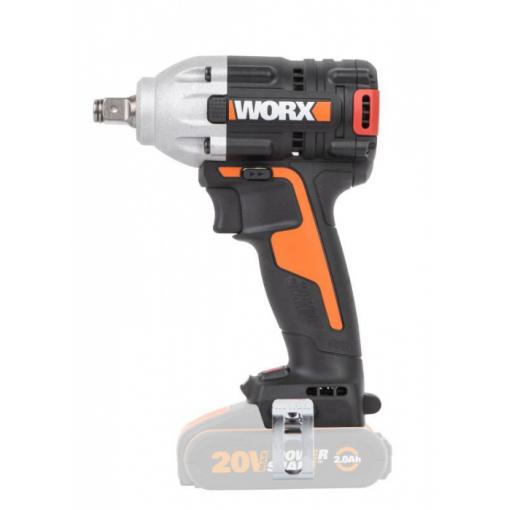 WX272.9 - Aku rázový utahovák 20V 300Nm 1/2" - bez akumulátoru - Powershare