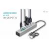 i-tec C31HUBMETAL703 USB Hub 7 portů USB-A USB 3.2 Gen1 5 GBit/s s konektorem USB C šedá I-TEC USB-C Charging Metal HUB 7 Port