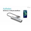 i-tec C31HUBMETAL703 USB Hub 7 portů USB-A USB 3.2 Gen1 5 GBit/s s konektorem USB C šedá I-TEC USB-C Charging Metal HUB 7 Port