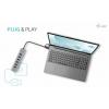 i-tec C31HUBMETAL703 USB Hub 7 portů USB-A USB 3.2 Gen1 5 GBit/s s konektorem USB C šedá I-TEC USB-C Charging Metal HUB 7 Port
