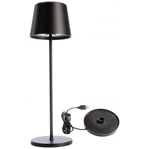 Deko Light 620200 Canis Akumulátorová stolní LED lampa 3.5 W teplá bílá černá