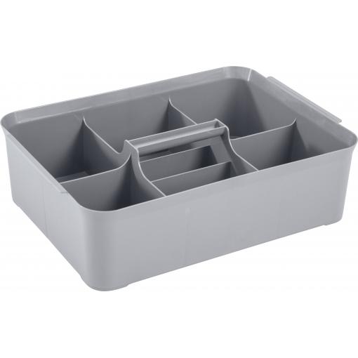 Curver 243837 Úložný box, HANDY, (d x š x v) 366 x 263 x 104 mm, stříbrná, 1 ks