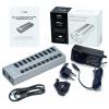 i-tec U3CHARGEHUB10 USB Hub 10 portů USB-A USB 3.0 5 GBit/s šedá I-TEC USB 3.0 Charging HUB 10 Port