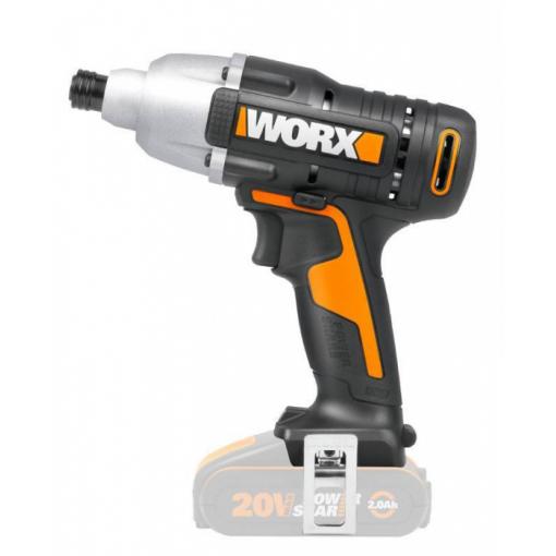 WX291.9 - Aku rázový utahovák 20V 170Nm 1/4" - bez akumulátoru - Powershare