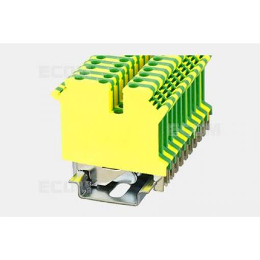 Svorka na DIN lištu PC4-TW-PE-01P-1Y-00Z(H), žlutá