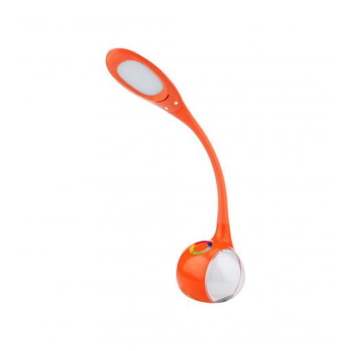 NILSEN LED stolní lampa MAGIC dotyková, stmívatelná, 7W, barev.podsvícení, oranžová  US013