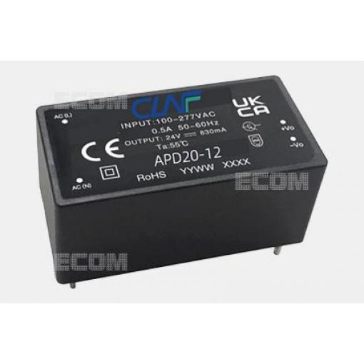 AC/DC měnič CLF APD20-12, 12 V / 1,67 A, izolovaný