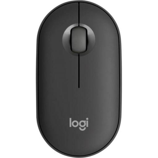 Logitech Pebble Mouse 2 M350s optická myš, přenos Bluetooth®, 3 tlačítko, 400 dpi, 4000 dpi, grafit