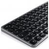 Satechi ST-ACBKM-DE Bluetooth® klávesnice německá, QWERTZ antracitová s číselnou klávesnicí, s podsvícením