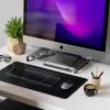 Satechi Slim X3 Bluetooth® klávesnice švýcarská, QWERTZ antracitová tlačítka multimédií, s číselnou klávesnicí, s podsvícením