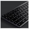 Satechi Slim X3 Bluetooth® klávesnice švýcarská, QWERTZ antracitová tlačítka multimédií, s číselnou klávesnicí, s podsvícením