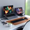Satechi Slim X3 Bluetooth® klávesnice německá, QWERTZ antracitová tlačítka multimédií, s číselnou klávesnicí, s podsvícením