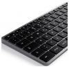 Satechi Slim X3 Bluetooth® klávesnice německá, QWERTZ antracitová tlačítka multimédií, s číselnou klávesnicí, s podsvícením