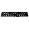 Satechi Slim X1 Mini Bluetooth® klávesnice německá, QWERTZ antracitová tlačítka multimédií, s podsvícením