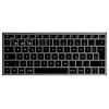 Satechi Slim X1 Mini Bluetooth® klávesnice německá, QWERTZ antracitová tlačítka multimédií, s podsvícením