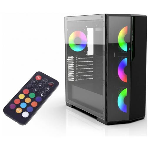 INCA EMG-17XN midi tower PC skříň černá