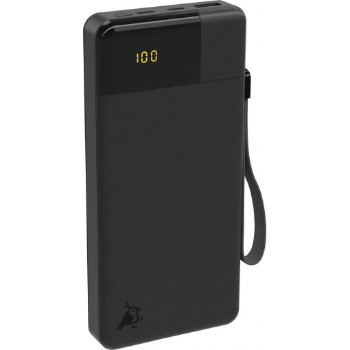 Aqiila B20+B powerbanka Li-Pol, 20000 mAh, USB-A, USB-C®, černá