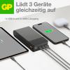 GP GPACCM20C000 powerbanka Li-Pol, 20000 mAh, USB-A, USB-C®, šedá