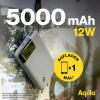 Aqiila Powerbird B5M powerbanka Li-Pol, 5000 mAh, USB-A, USB-C®, mechově zelená