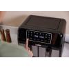 Kenwood Home Appliance HFM20.000MB horkovzdušná fritéza 8 l 1700 W funkce časovače, nepřilnavý povlak černá/stříbrná
