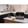 Kenwood Home Appliance HFM20.000MB horkovzdušná fritéza 8 l 1700 W funkce časovače, nepřilnavý povlak černá/stříbrná
