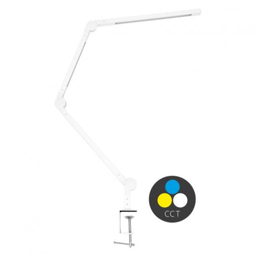 ECOLITE LED stolní lampa 19W (8W+11W) volba teploty světla, stmívatelná, stolní úchyt, bílá LU19WT-BI
