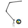 ECOLITE LED stolní lampa 19W (8W+11W) volba teploty světla, stmívatelná, stolní úchyt, černá LU19WT-CR
