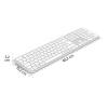 Hama WK-550 bezdrátový klávesnice německá, QWERTZ bílá tlačítka multimédií