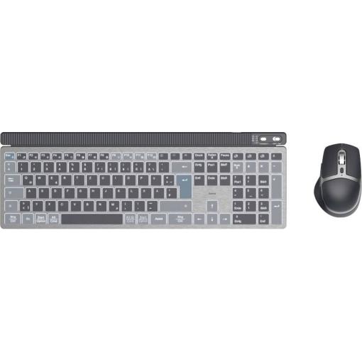 Hama WKM-750 Bluetooth® sada klávesnice a myše německá, QWERTZ černá